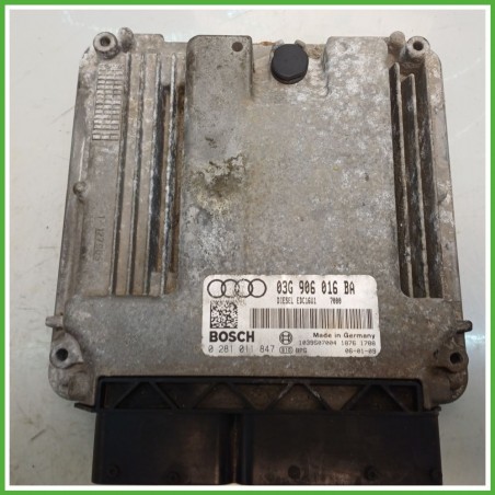 Centralina Motore Iniezione ECU BOSCH 0281011847 AUDI A3 8P 2.0 16V 103kw 03G997016X 2003 2010