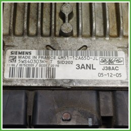 Centralina Motore Iniezione ECU SIEMENS SID202 FORD FOCUS CAP 1.8 85kw 1148425 2004 2008