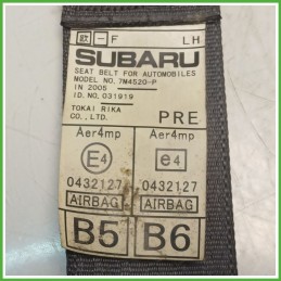 Cintura di Sicurezza Anteriore Sinistro SX (Lato Guida) SUBARU LEGACY 2.5 16V 64622AG070WA 2003 2009 SUBARU 64622AG070WA