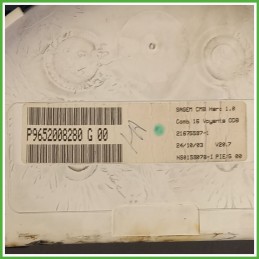 Quadro strumenti contachilometri tachimetro SAGEM 21675597-1 CITROEN C3 1a Serie 1.4 6105EV