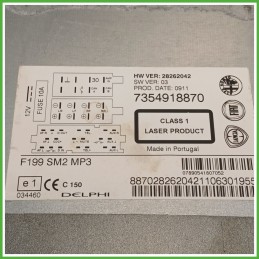 Autoradio FIAT PUNTO EVO 3J 1.2 735597878 2009 2013 DELPHI 28262042