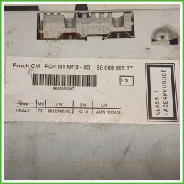 Autoradio PEUGEOT 3008 1.6 9666959577 2009 2013 BOSCH 9666959577