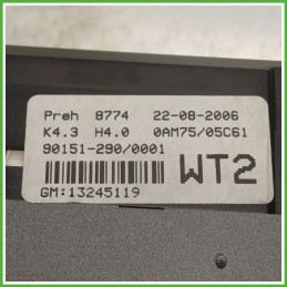 Comandi Clima AC Riscaldamento Condizionatore OPEL 13245119 OPEL ZAFIRA A05 1.6 16V 13168100 2005 2010