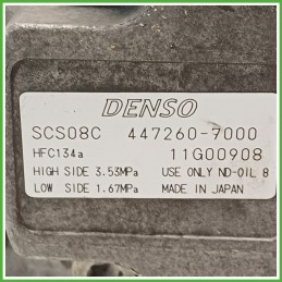 Compressore Clima AC Aria Condizionata DENSO SCS08C FIAT DOBLO 3C 46786262
