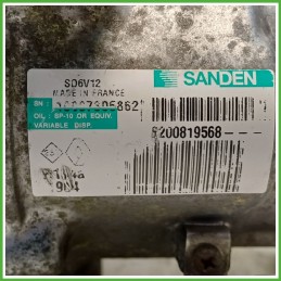 Compressore Clima AC Aria Condizionata SANDEN SD6V12 RENAULT MODUS 2a Serie 8200819568