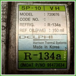 Compressore Clima AC Aria Condizionata DELPHI SP-10 CHEVROLET (DAEWOO) KALOS T200 95925480