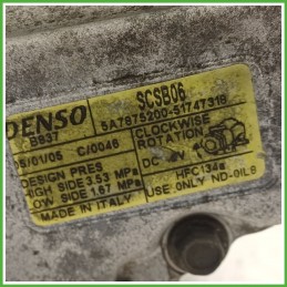Compressore Clima AC Aria Condizionata DENSO SCSB06 FIAT PANDA 2Q 71797201