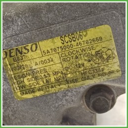 Compressore Clima AC Aria Condizionata DENSO SCSB06 LANCIA YPSILON TE 71797201