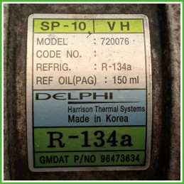 Compressore Clima AC Aria Condizionata DENSO 720075 CHEVROLET (DAEWOO) KALOS T200 95925480