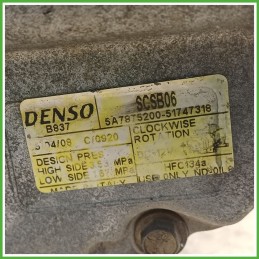 Compressore Clima AC Aria Condizionata DENSO SCSB06 FIAT PANDA 2Q 71797201
