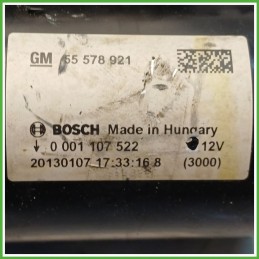 Motorino Avviamento BOSCH 0001107522 CHEVROLET (DAEWOO) AVEO T300 25194650