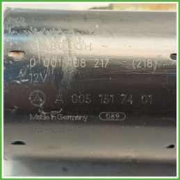 Motorino Avviamento BOSCH 0001108217 MERCEDES-BENZ Classe A W/C169 A0051517401