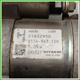 Motorino Avviamento HITACHI S114-943 FIAT 500 3P 51890631
