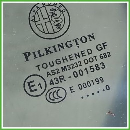 Cristallo Laterale Fisso Posteriore Sinistro SX ALFA ROMEO MiTo X6 3 Porte 6000630437 2008 2011 PILKINGTON
