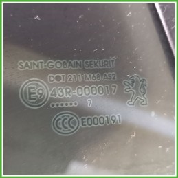 Cristallo Laterale Scendente Posteriore Destro DX PEUGEOT 207 2 Porte 9680223380 2006 2009