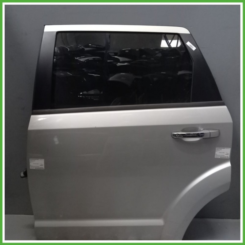 Porta Portiera Sportello Posteriore Sinistra SX GRIGIO ARGENTO VIVO PS2 FIAT FREEMONT 24 SUV 2011 Originale Usato
