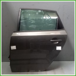 Porta Portiera Sportello Posteriore Sinistra SX GRIGIO SCURO VOLKSWAGEN POLO 6R Berlina 2009 2012 Originale Usato