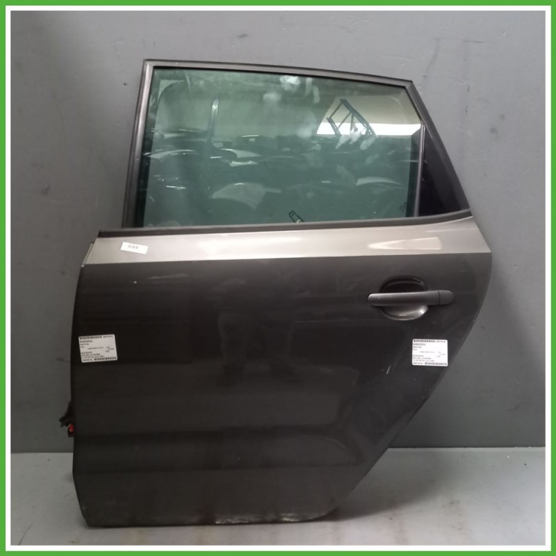 Porta Portiera Sportello Posteriore Sinistra SX GRIGIO SCURO VOLKSWAGEN POLO 6R Berlina 2009 2012 Originale Usato