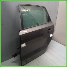 Porta Portiera Sportello Posteriore Sinistra SX GRIGIO SCURO VOLKSWAGEN POLO 6R Berlina 2009 2012 Originale Usato