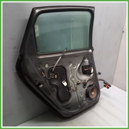 Porta Portiera Sportello Posteriore Sinistra SX GRIGIO SCURO VOLKSWAGEN POLO 6R Berlina 2009 2012 Originale Usato
