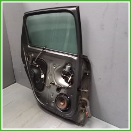 Porta Portiera Sportello Posteriore Sinistra SX GRIGIO SCURO VOLKSWAGEN POLO 6R Berlina 2009 2012 Originale Usato