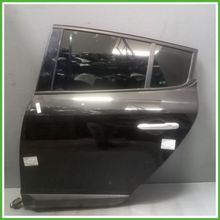 Porta Portiera Sportello Posteriore Sinistra SX NERO RENAULT MEGANE 3a Serie Berlina 2008 2012 Originale Usato