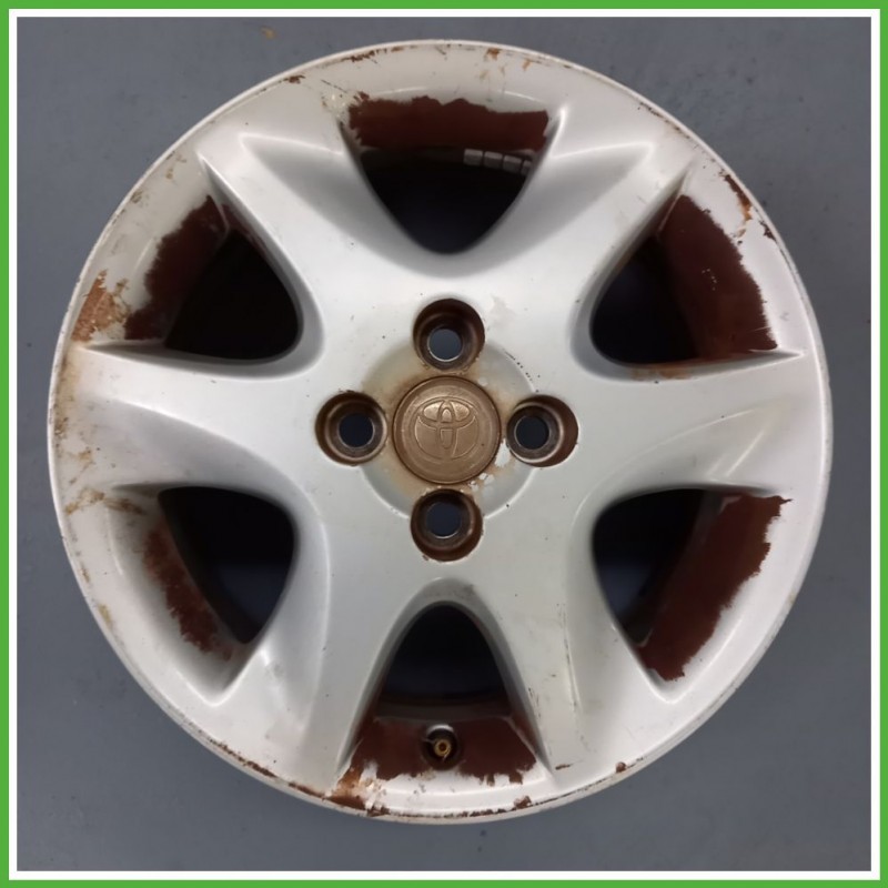 Cerchio Singolo in Lega TOYOTA COROLLA VERSO (dal 01/2002 al 03/2004) 15 pollici 15" 6.0J 4x100 ET 45 originale usato al pz