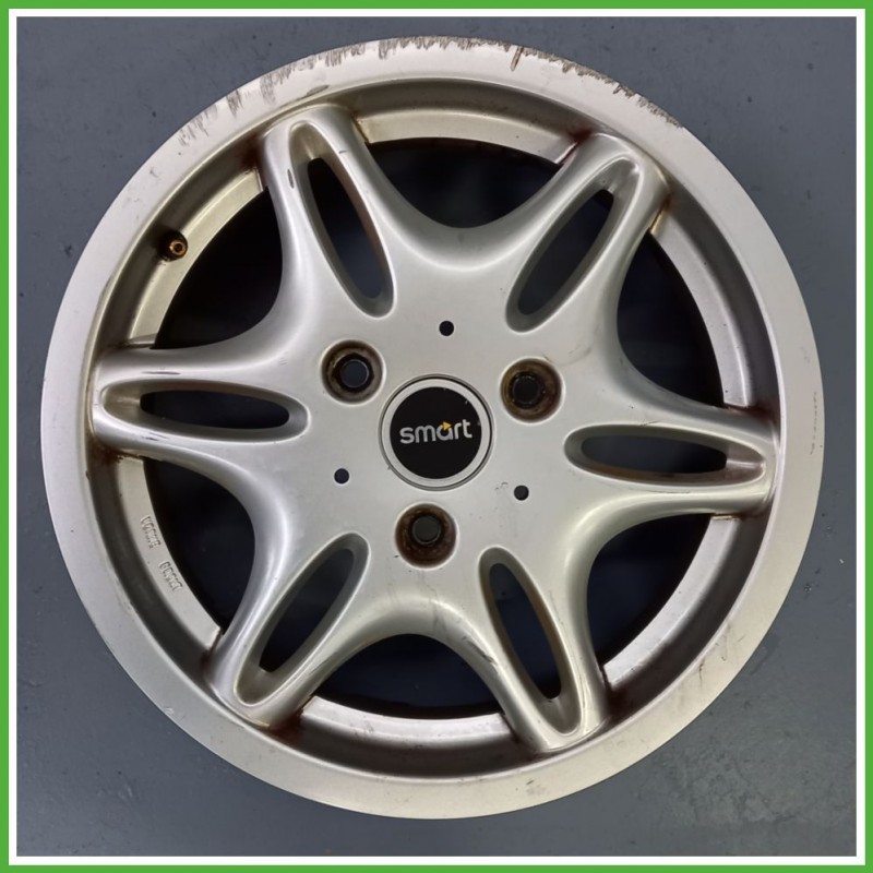 Cerchio Singolo in Lega SMART COUPE (C450) (dal 07/1998 al 01/2004) 15 pollici 15" 4.0J 3x112.5 ET 27 originale usato al pz