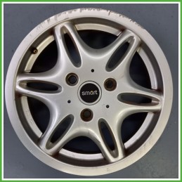 Cerchio Singolo in Lega SMART COUPE (C450) (dal 07/1998 al 01/2004) 15 pollici 15" 4.0J 3x112.5 ET 27 originale usato al pz