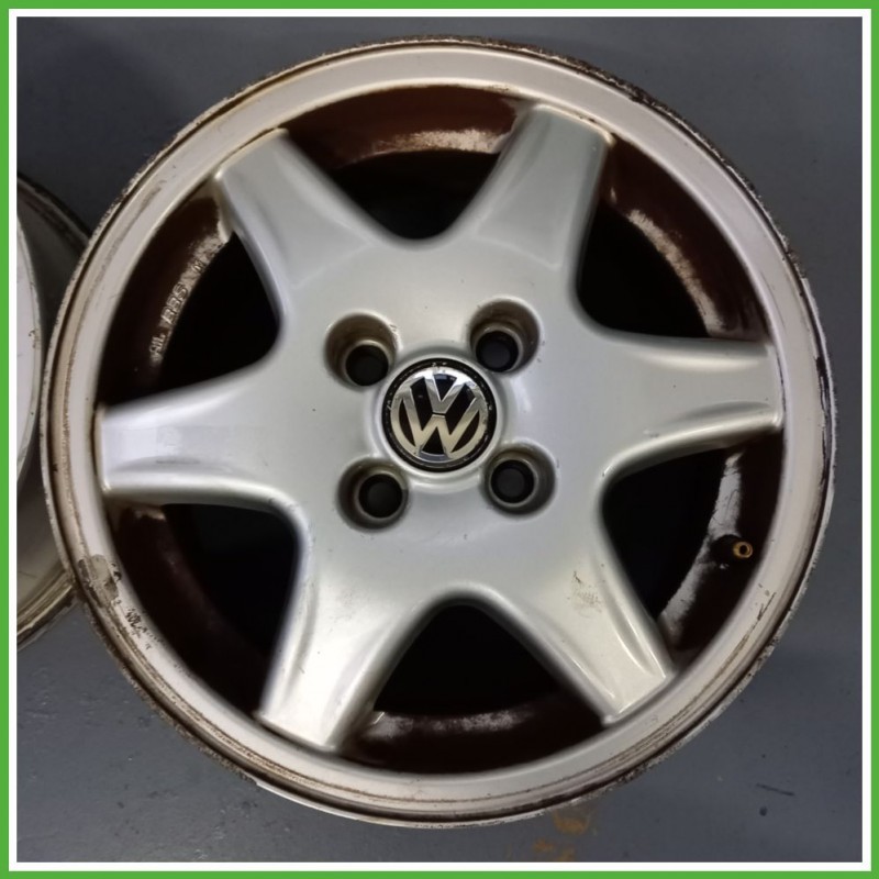 Cerchio Singolo in Lega VOLKSWAGEN POLO 3a Serie (dal 11/1994 al 09/2001) 14 pollici 14" 6.0J 4x100 ET 38 originale usato al pz