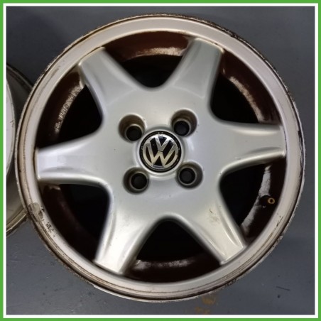 Cerchio Singolo in Lega VOLKSWAGEN POLO 3a Serie (dal 11/1994 al 09/2001) 14 pollici 14" 6.0J 4x100 ET 38 originale usato al pz