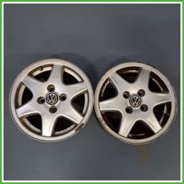Cerchio Singolo in Lega VOLKSWAGEN POLO 3a Serie (dal 11/1994 al 09/2001) 14 pollici 14" 6.0J 4x100 ET 38 originale usato al pz