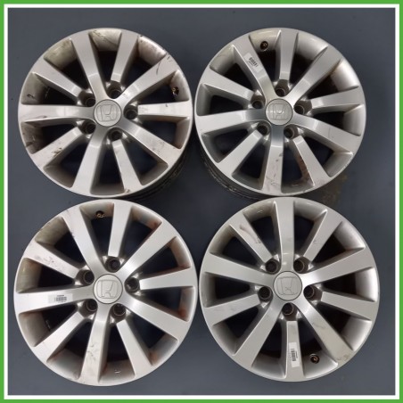 Cerchi in Lega HONDA CIVIC 7a Serie (dal 03/2001 al 12/2005) 16 pollici 16" 6.5J 5x100 ET 45 4pz originali usati