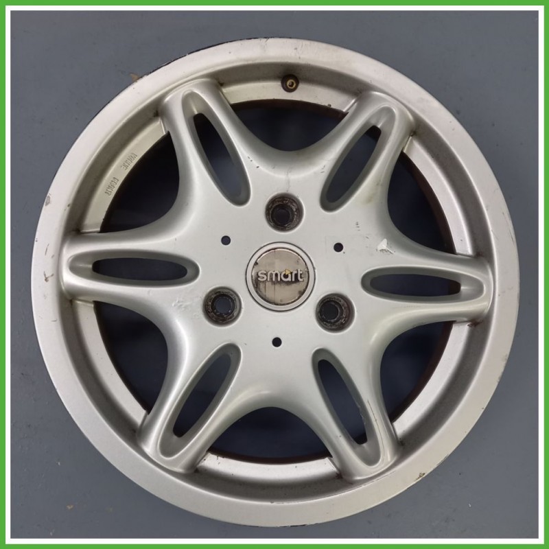 Cerchio Singolo in Lega SMART COUPE (C450) (dal 07/1998 al 01/2004) 15 pollici 15" 4.0J 3x112.5 ET 27 originale usato al pz