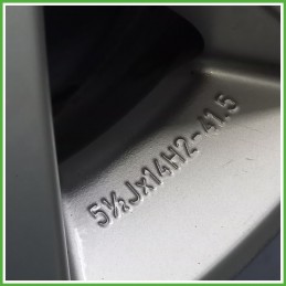 Cerchio Singolo in Lega LANCIA Y (dal 10/2000 al 03/2004) 14 pollici 14" 5.5J 4x98 ET 41.5 originale usato al pz