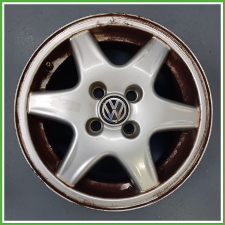 Cerchio Singolo in Lega VOLKSWAGEN POLO 3a Serie (dal 11/1994 al 09/2001) 14 pollici 14" 6.0J 4x100 ET 38 originale usato al pz