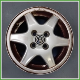 Cerchio Singolo in Lega VOLKSWAGEN POLO 3a Serie (dal 11/1994 al 09/2001) 14 pollici 14" 6.0J 4x100 ET 38 originale usato al pz