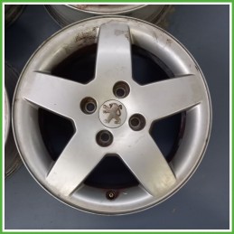 Cerchi in Lega PEUGEOT 207 (dal 04/2006 al 06/2009) 15 pollici 15" 6.0J 4x108 ET 23 4pz originali usati