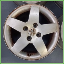 Cerchi in Lega PEUGEOT 207 (dal 04/2006 al 06/2009) 15 pollici 15" 6.0J 4x108 ET 23 4pz originali usati