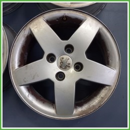 Cerchi in Lega PEUGEOT 207 (dal 04/2006 al 06/2009) 15 pollici 15" 6.0J 4x108 ET 23 4pz originali usati