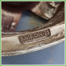 Cerchi in Lega PEUGEOT 207 (dal 04/2006 al 06/2009) 15 pollici 15" 6.0J 4x108 ET 23 4pz originali usati