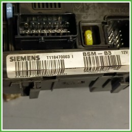 Body Computer Centralina Modulo BCM BSI SIEMENS T118470003 CITROEN C3 1a Serie 1.1 9643498880 2002 2005