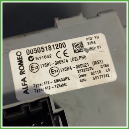 Body Computer Centralina Modulo BCM BSI DELPHI 116RI-000674 ALFA ROMEO MiTo X6 1.4 Turbo 50518120 2008 2011