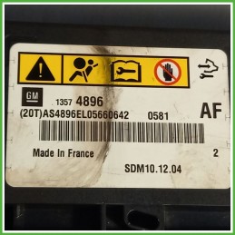 Centralina Airbag OPEL (20T)AS4896EL05660642 OPEL ASTRA P10 2.0 13574896 2009 2015