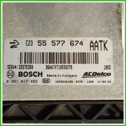 Centralina Motore Iniezione ECU BOSCH 0281017452 OPEL ASTRA P10 2.0 118kw 55575350 2009 2015
