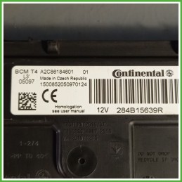 Centralina BCM Control Module CONTINENTAL A2C86184601 RENAULT CLIO 4a Serie 1.5 dCi 284B15639R 2012 2016