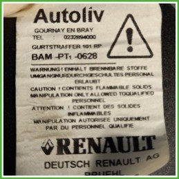 Cintura di Sicurezza Anteriore Sinistro SX (Lato Guida) RENAULT CLIO 4a Serie 1.5 dCi 868856883R 2012 2016