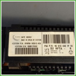 Comandi Clima AC Riscaldamento Condizionatore VISTEON VP4PUH18C612AEA PEUGEOT 407 1.8 16V 96610448 2004 2012