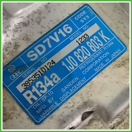 Compressore Clima AC Aria Condizionata SANDEN SD7V16 VOLKSWAGEN BORA 1J 1J0820803N