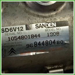 Compressore Clima AC Aria Condizionata SANDEN SD6V12 CITROEN C3 2a Serie 9800821980